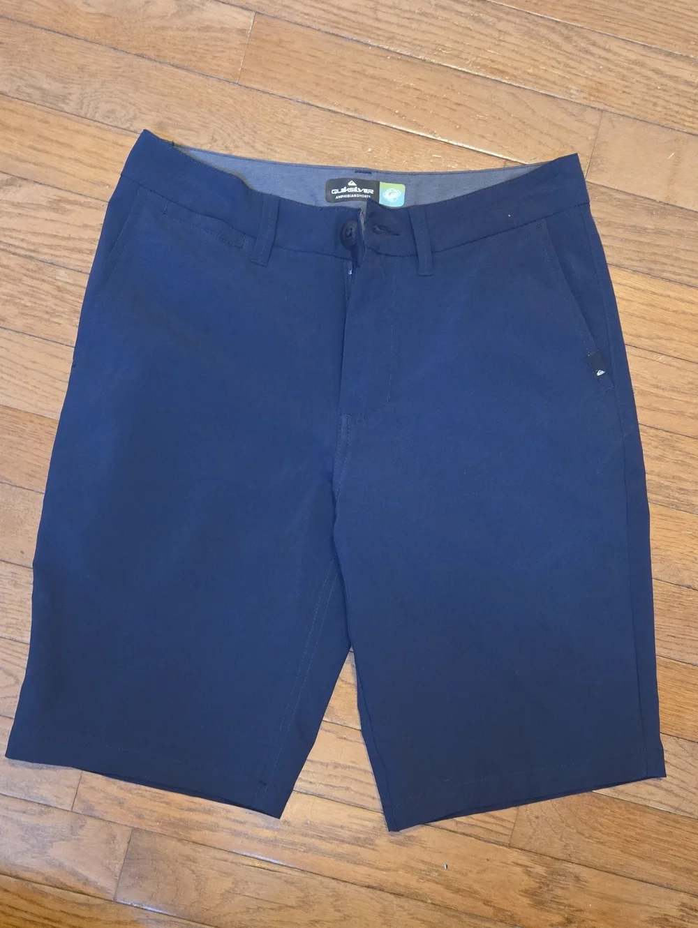 Quiksilver Men’s Dark Blue Flat Front Shorts